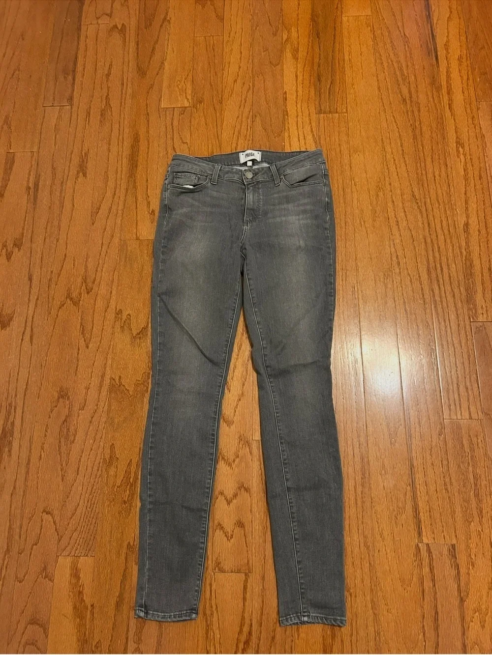 PAIGE Verdugo Gray Skinny Jeans Women's Size 30 Premium Designer Stretch Denim